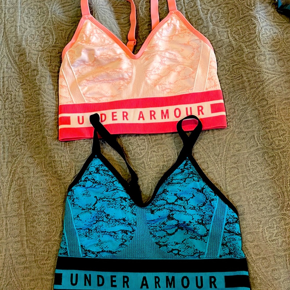 Set of two sports bras - no pads. Under Armour